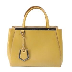 Fendi Mustard Yellow Satchel